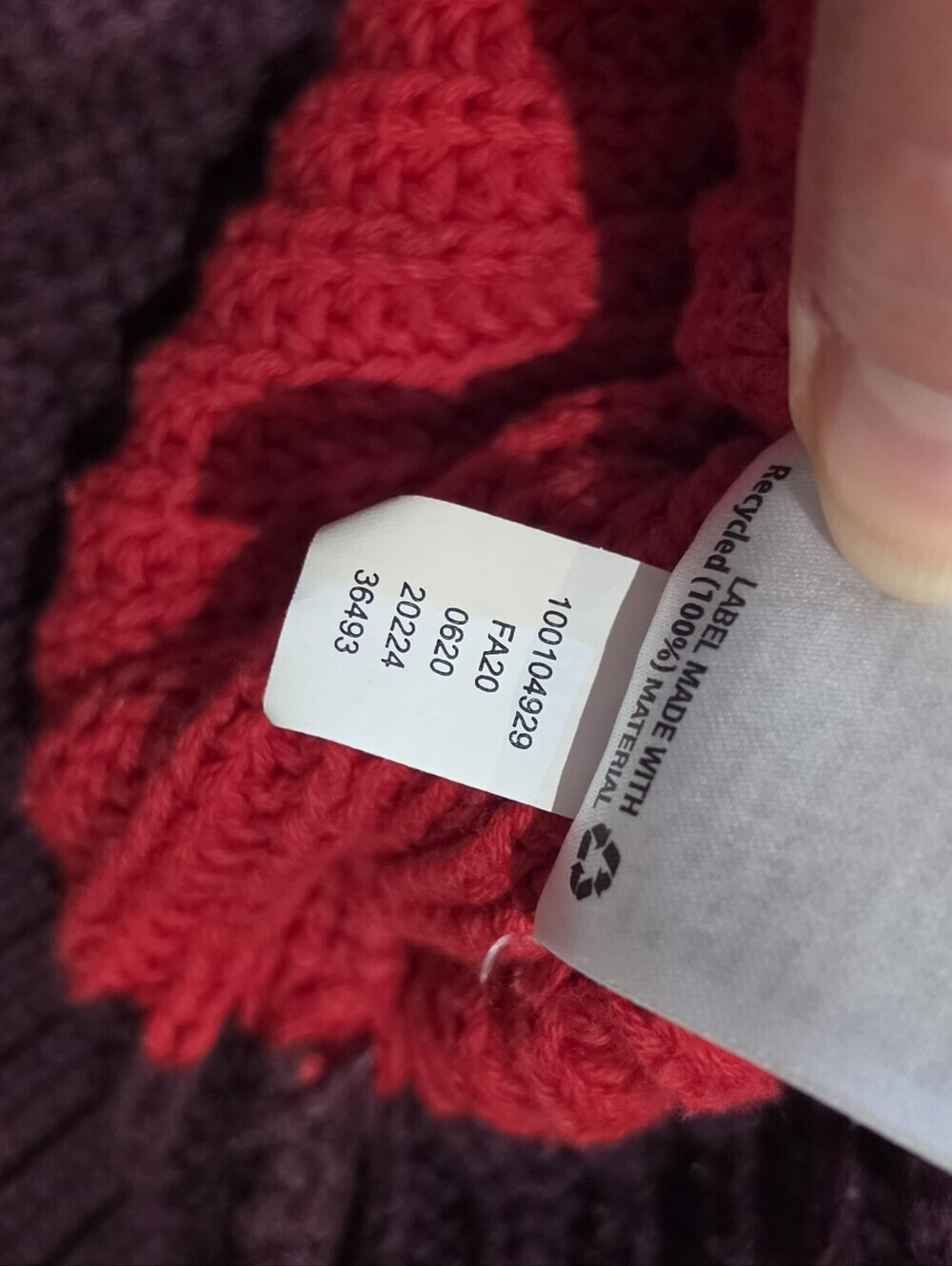 Style & Co Colorblock Chunky Knit Turtleneck Sweater Small - Picture 4 of 4